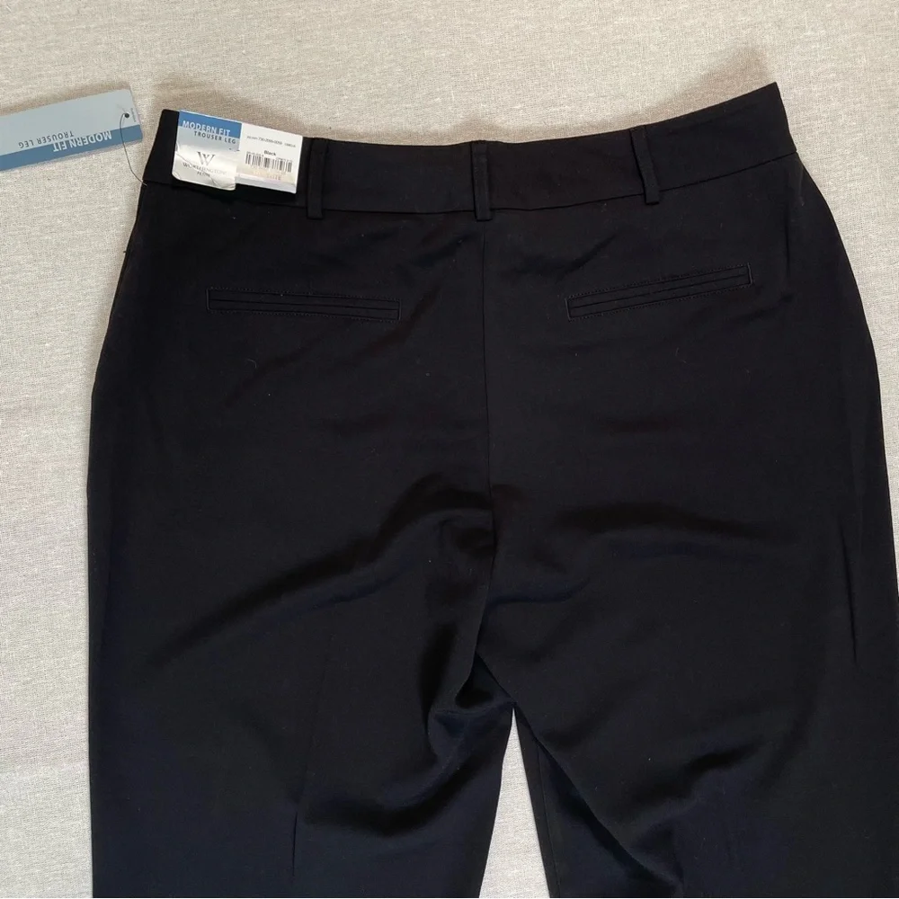 Worthington | NWT Petite Black Modern Fit Trouser Leg Dress Pants | 10P